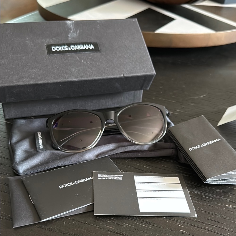 Dolce & Gabbana Women’s Black Purple ombré tint Sunglasses